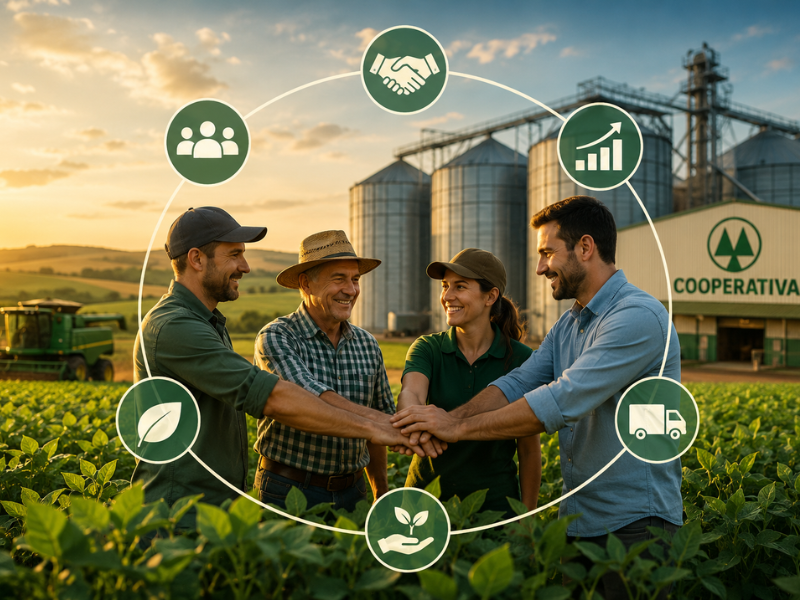 Cooperativismo no Agronegócio Brasileiro: Como a tecnologia está transformando o modelo