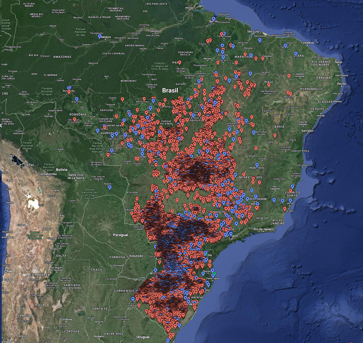 Seguro Agrícola Sistema - Região de Atuação